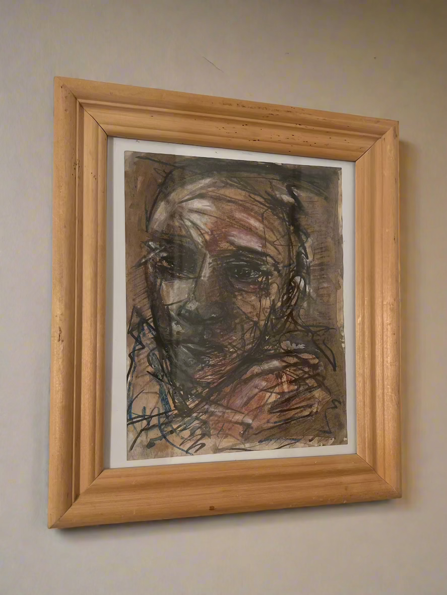 Framed Original Watercolor and Ink