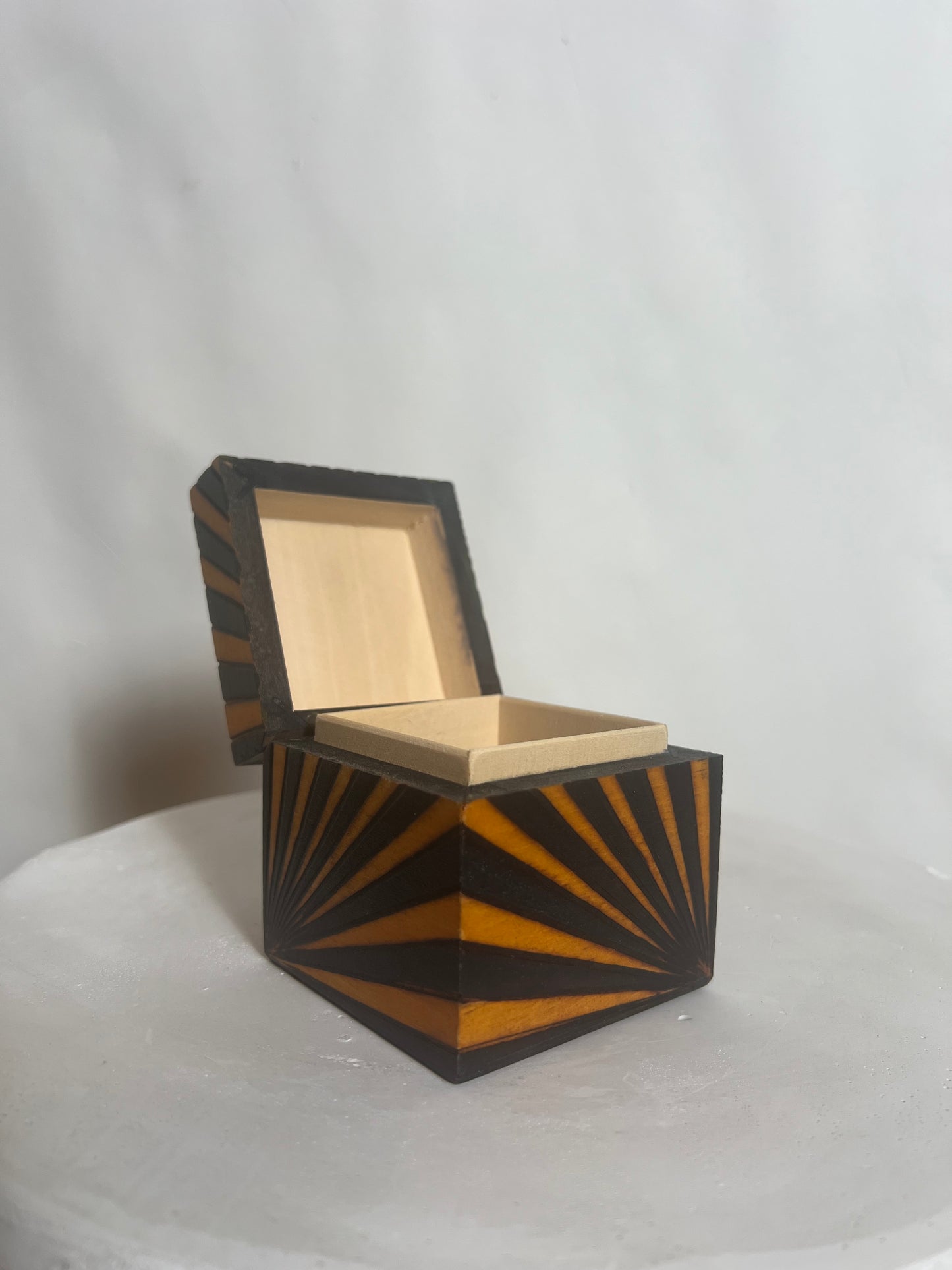 Striped Polish Wooden Box