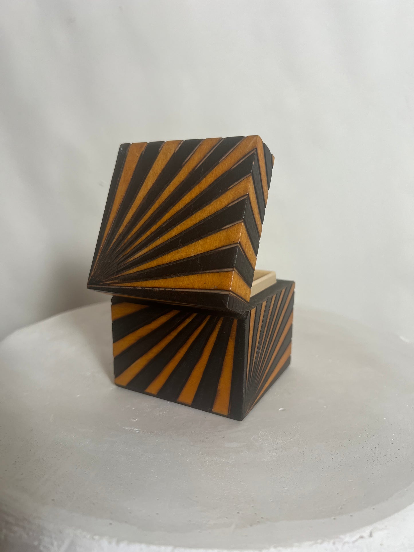 Striped Polish Wooden Box