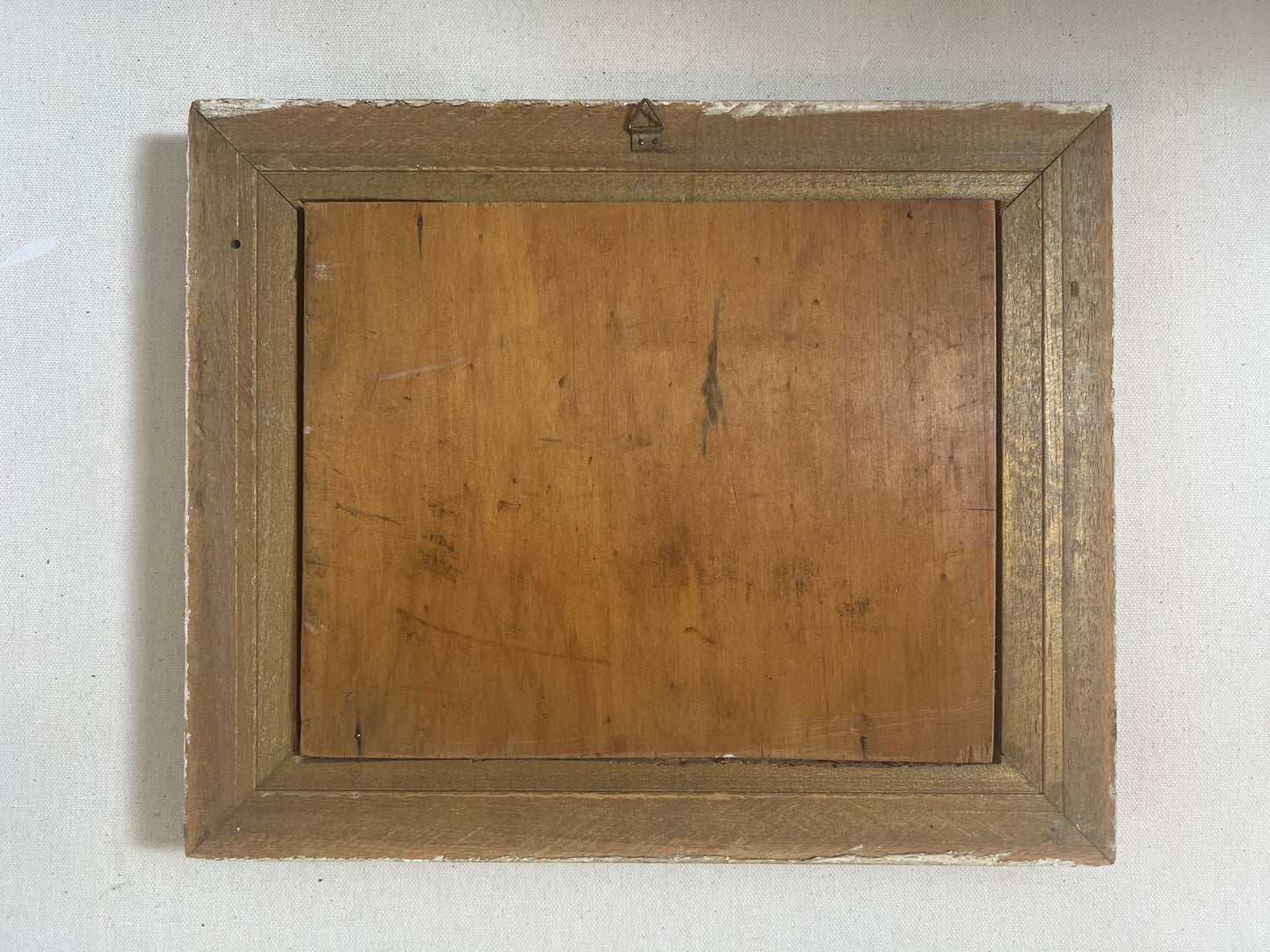 Original Vintage Winter Landscape Painting, Dutch