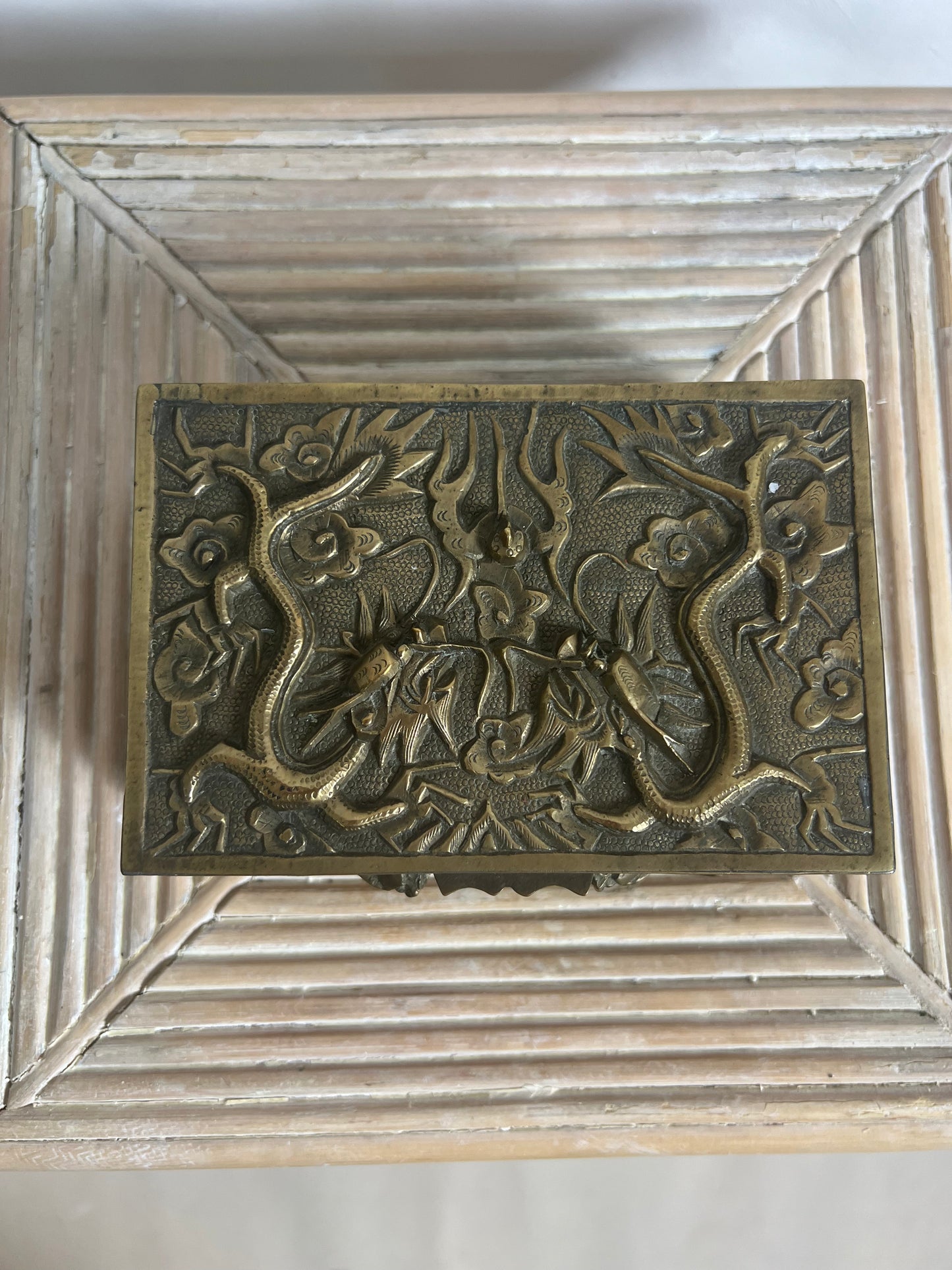 Ornate Vintage Brass Box