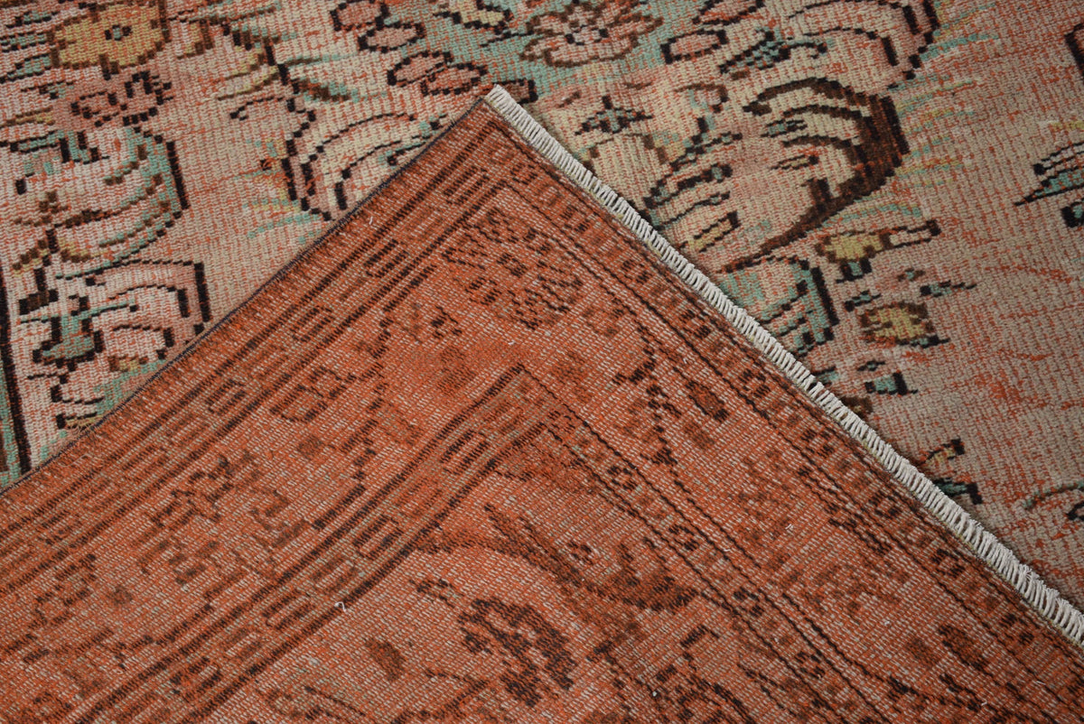 Turkish Vintage Rug 5,2x8,5 ft, Red Rug Oriental Rug