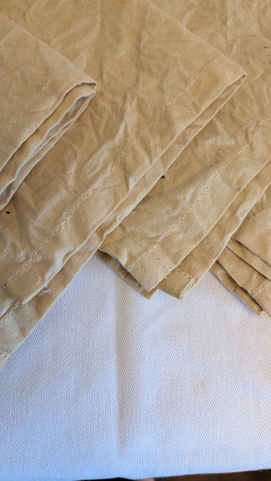Yarrow Plant Dyed Cotton Napkins, Botanical, Yellow, 2