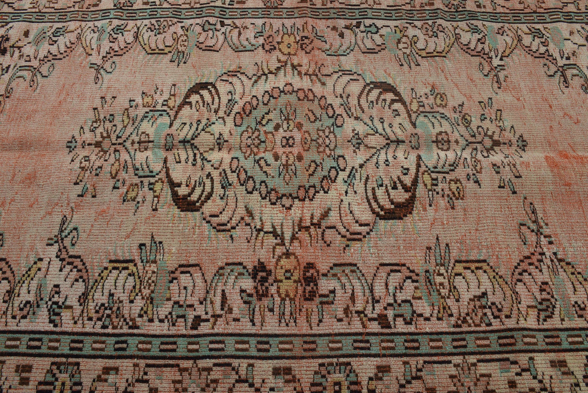 Turkish Vintage Rug 5,2x8,5 ft, Red Rug Oriental Rug