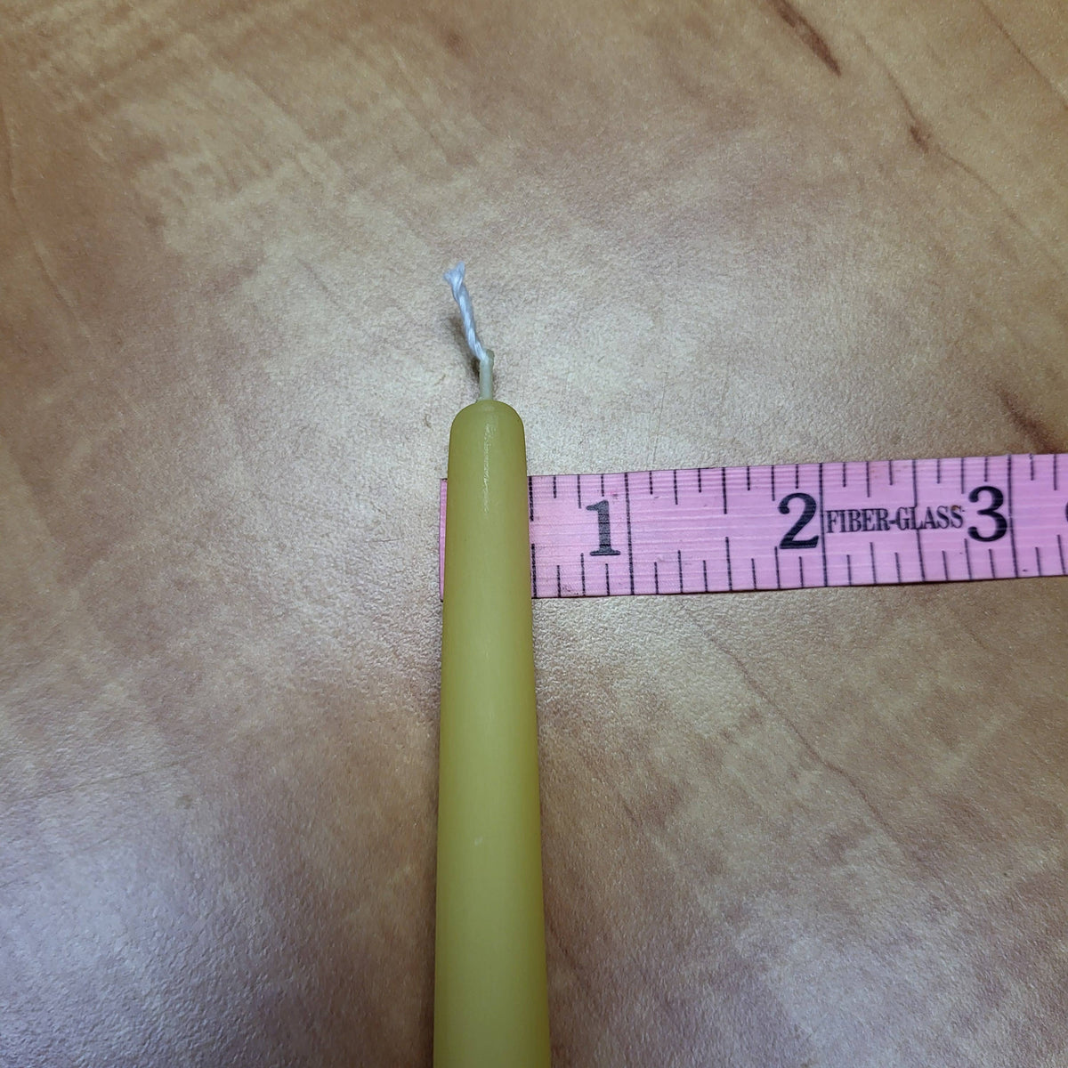 Bulk Handmade 9 in pure beeswax candle stick NO LABELS: Yellow / Natural Honey