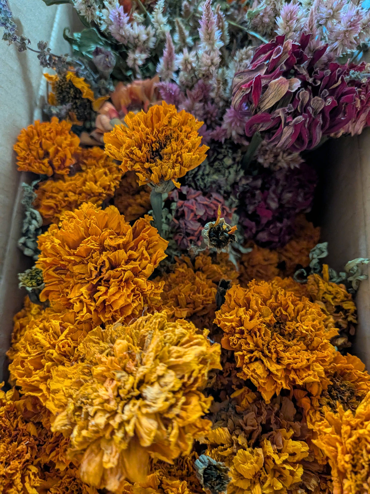 Mixed Dried Flower Bouquet, Organic Flowers