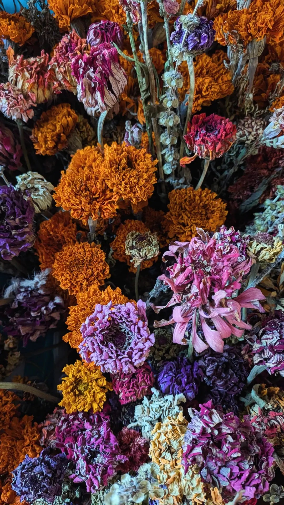 Mixed Dried Flower Bouquet, Organic Flowers