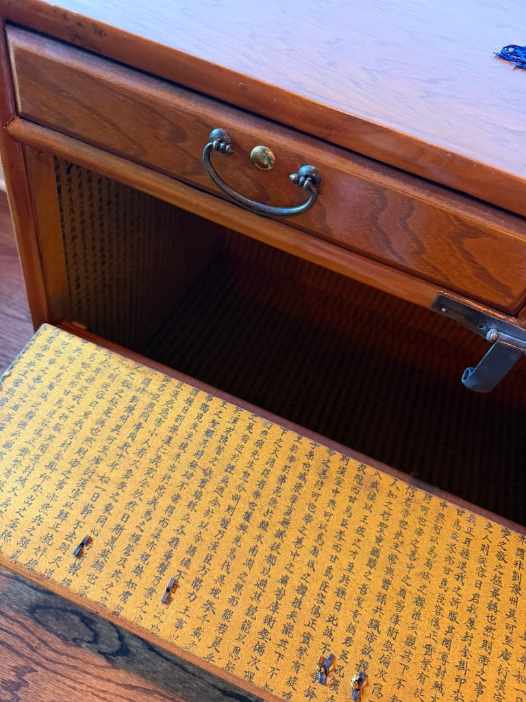Vintage Japanese Tansu-Style Nightstand Pair
