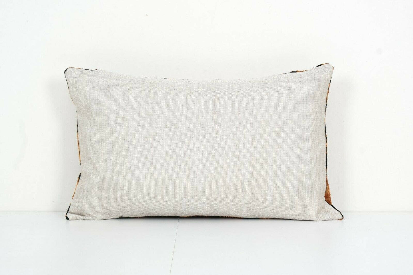Handmade Tiger Ikat Velvet Pillow, Uzbek Silk Handloom