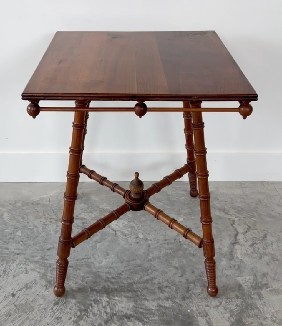 Late 19th Century Stick and Ball Parlor Table