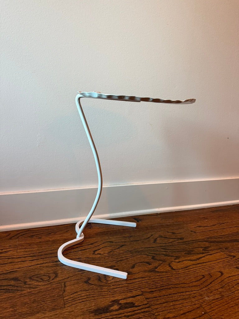 Vintage Salterini Sculptural Lily Pad Metal Side Table