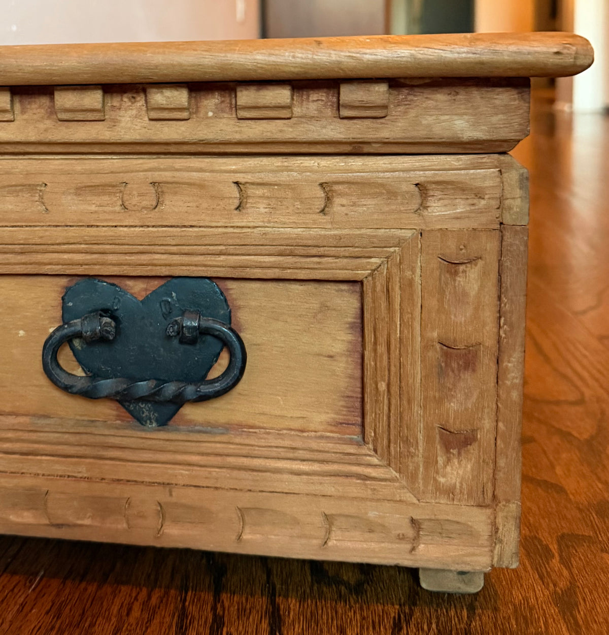 Antique Hand-Carved Box Made in Mexico