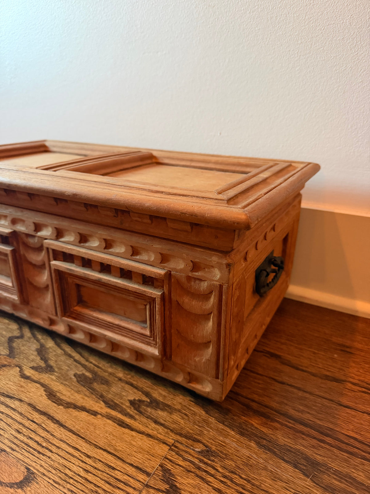 Antique Hand-Carved Box Made in Mexico