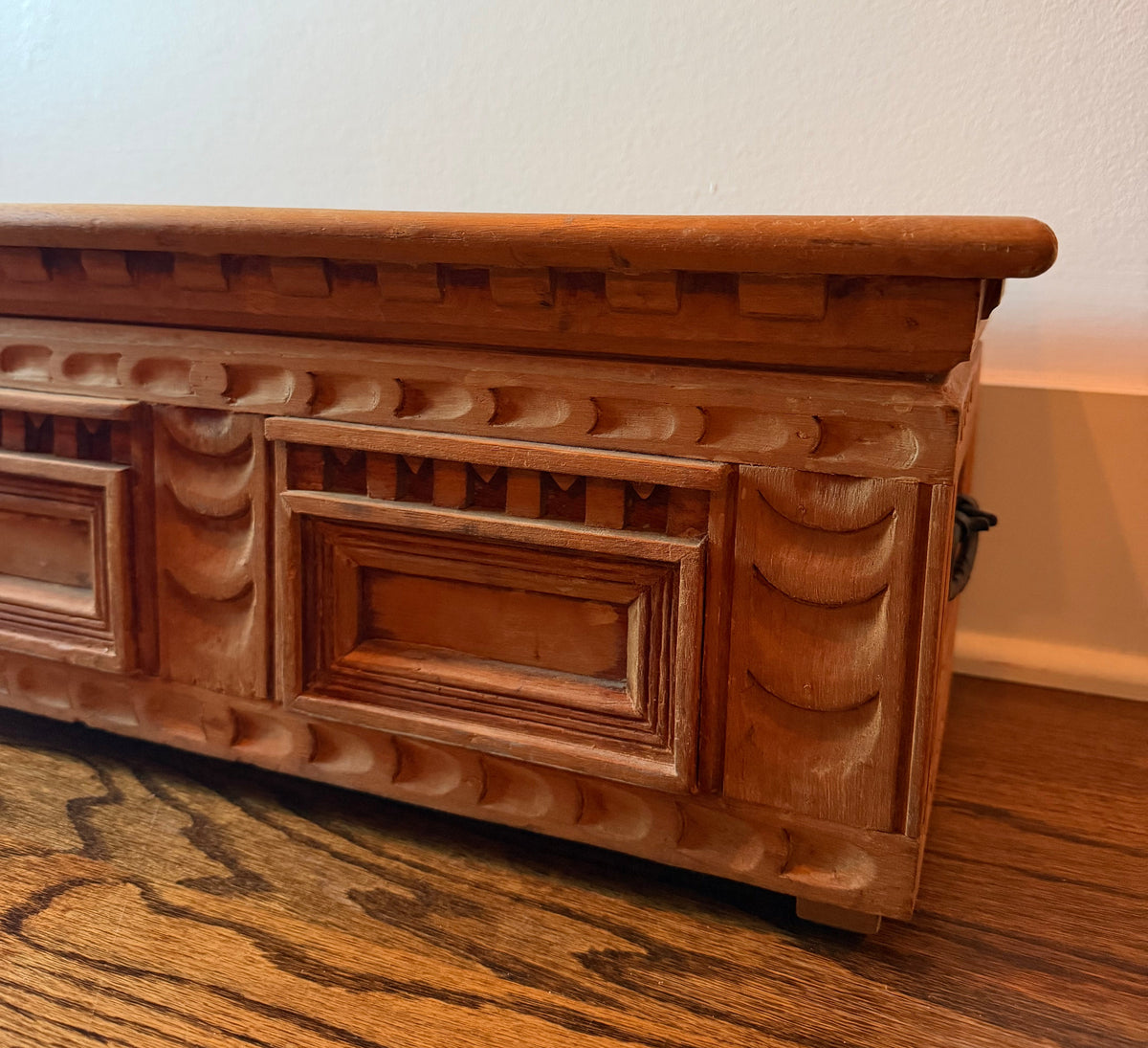 Antique Hand-Carved Box Made in Mexico