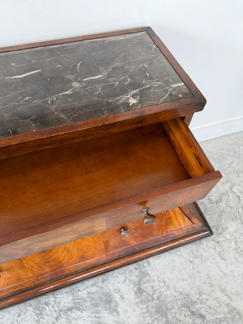 Century Furniture Burl Wood Curved Dresser