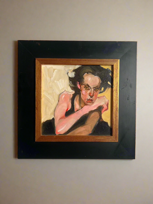 Original Figure Painting, Framed