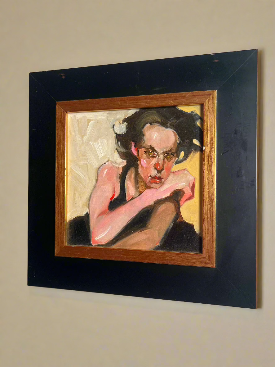 Original Figure Painting, Framed