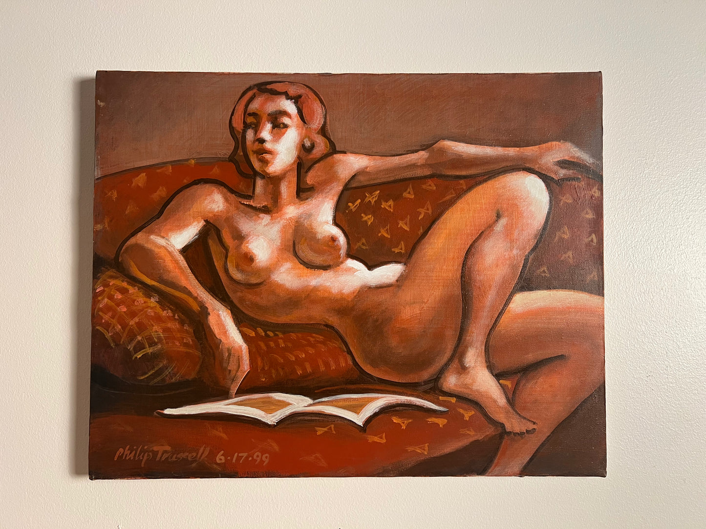 Original Nude Painting, Signed