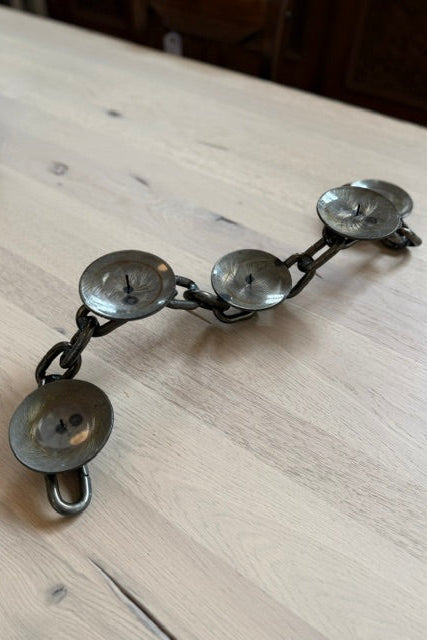 Vintage Welded Metal Candleholder