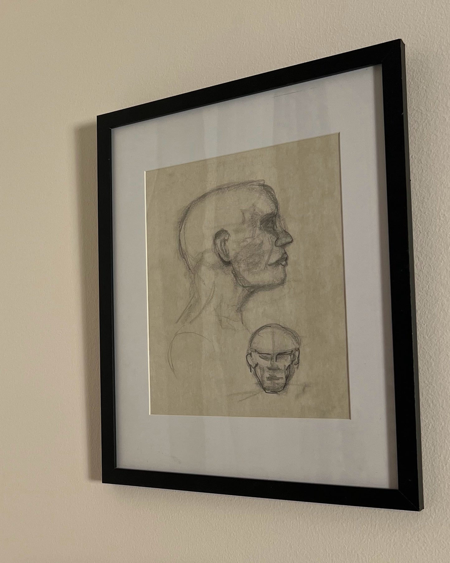 Framed Vintage Anatomical Sketch