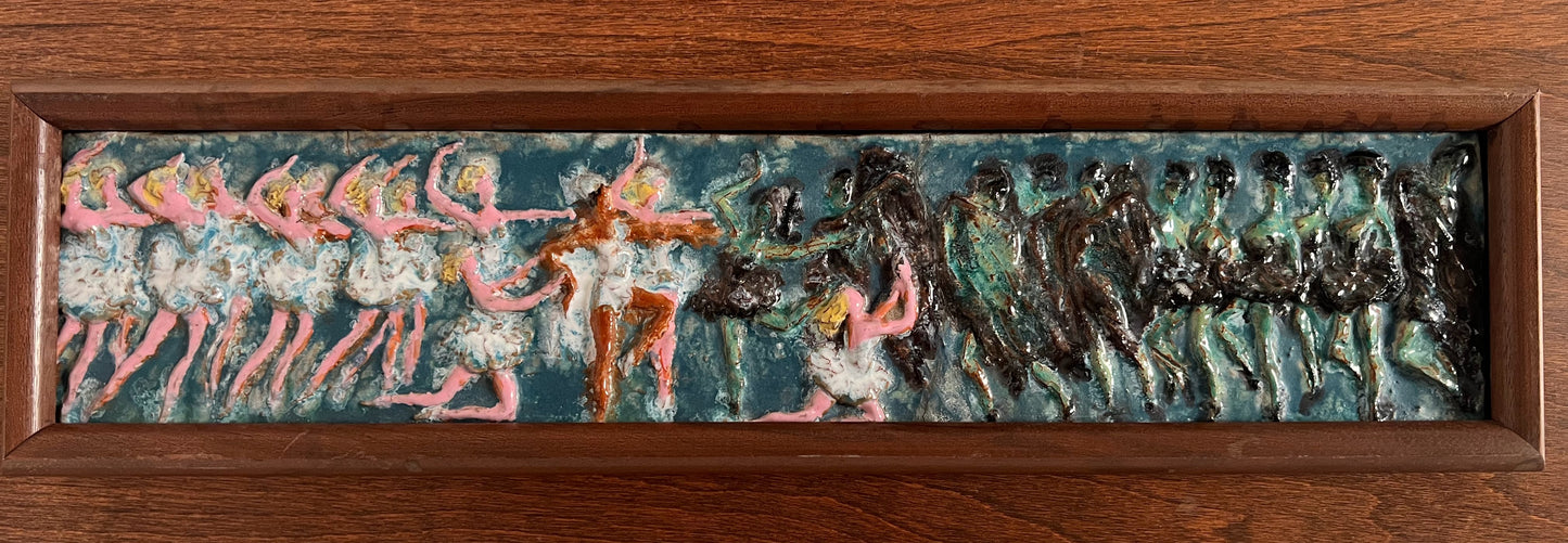 Custom Framed Ballerina Tile Art