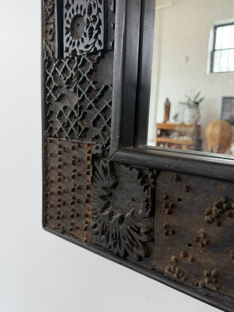 Antique Wood Mirror - Made in India