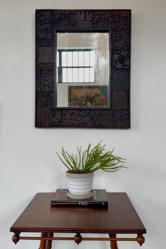 Antique Wood Mirror - Made in India