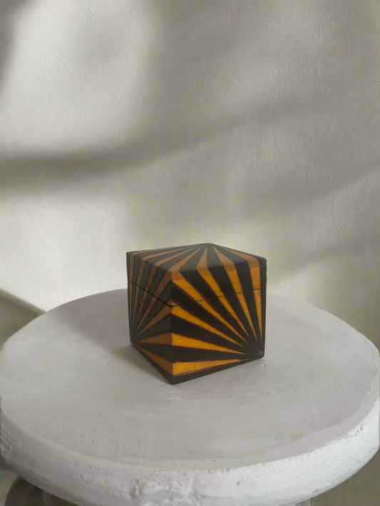 Striped Polish Wooden Box