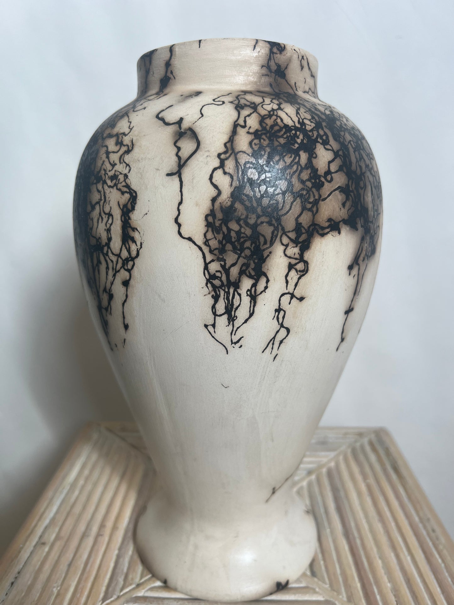 Native American Raku Pottery Vase