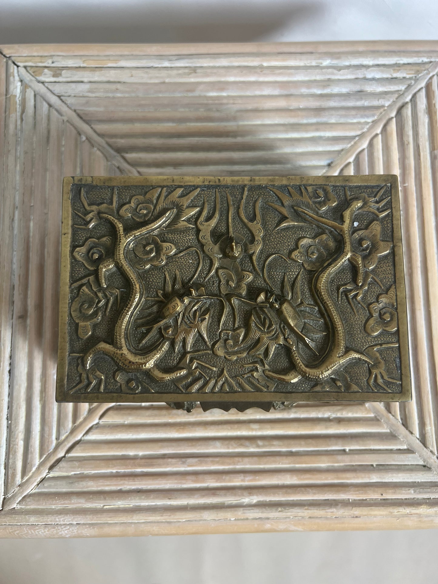 Ornate Vintage Brass Box