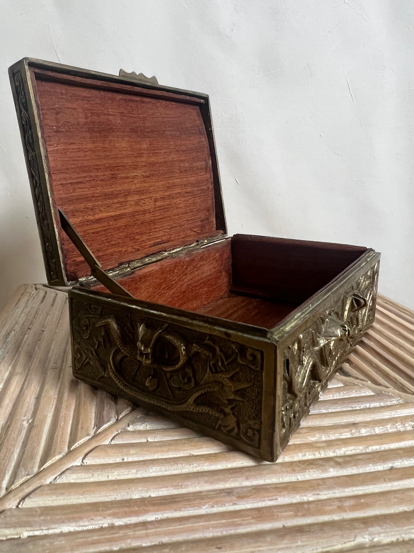 Ornate Vintage Brass Box