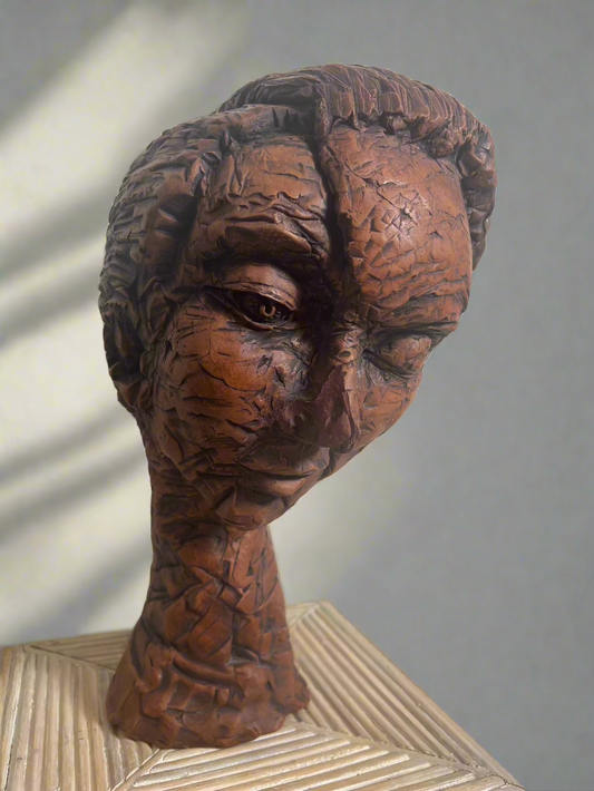 Handcrafted Clay Sculpture, Woman