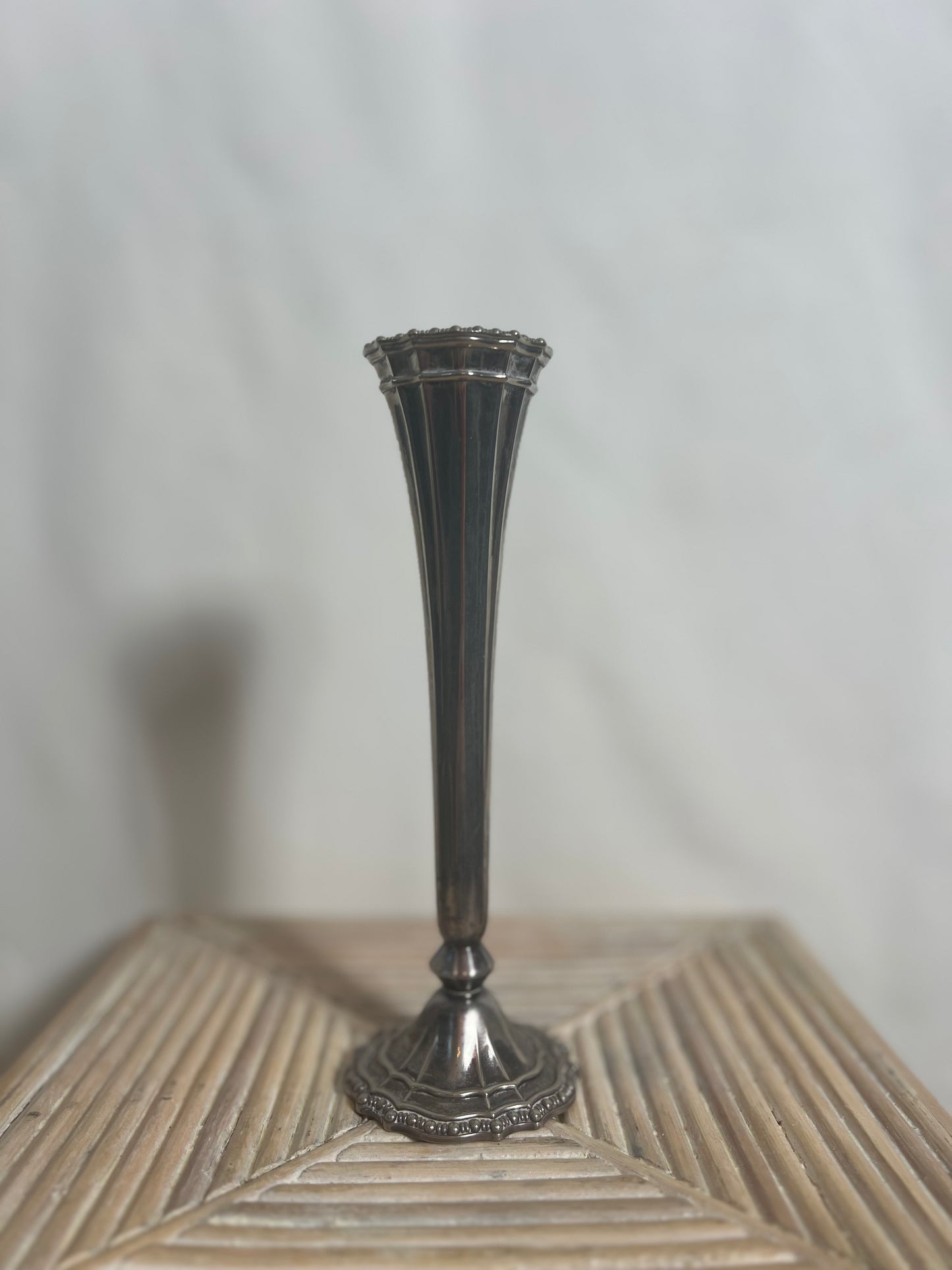 Antique Silver Avon Bud Vase