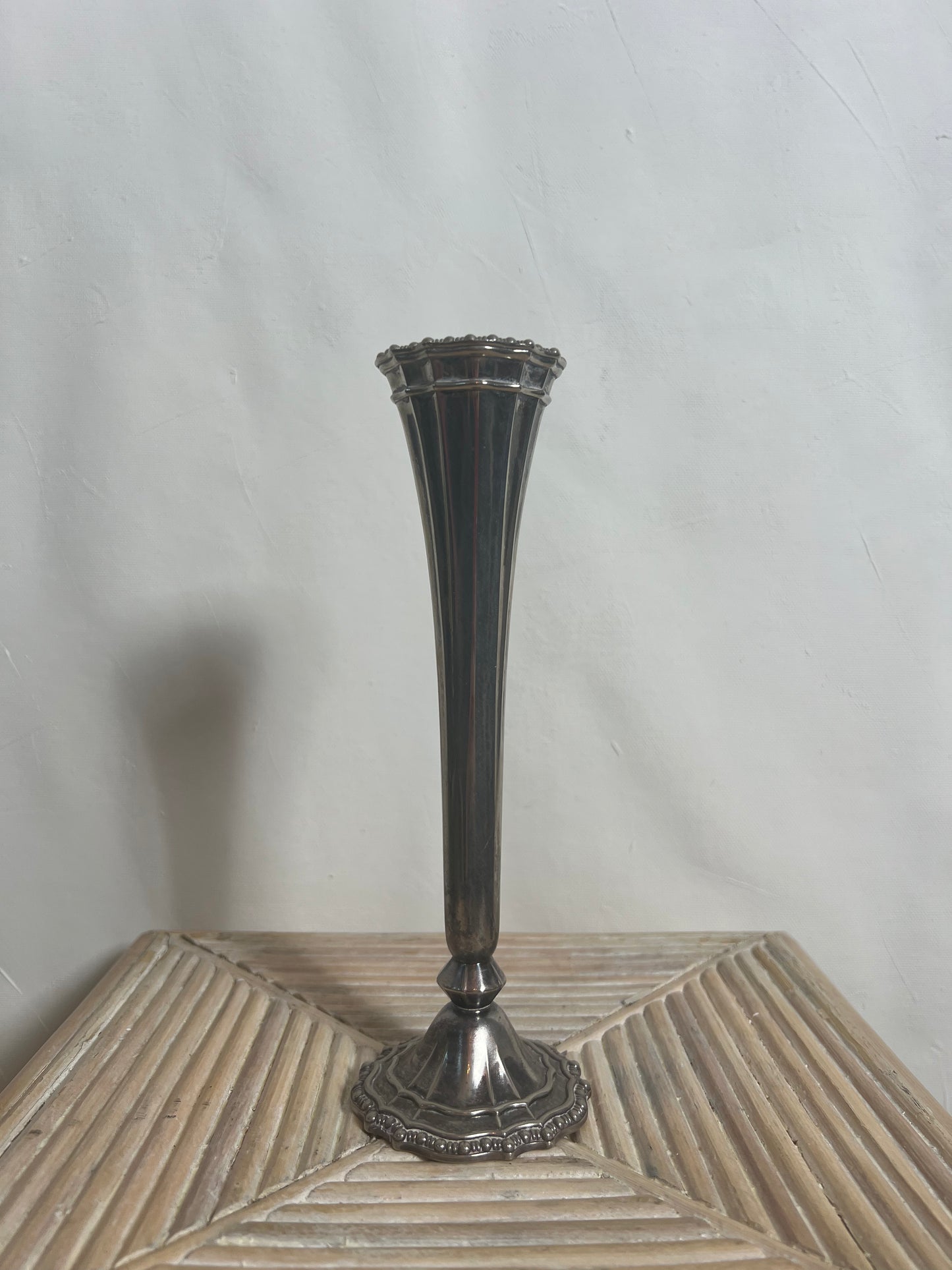 Antique Silver Avon Bud Vase