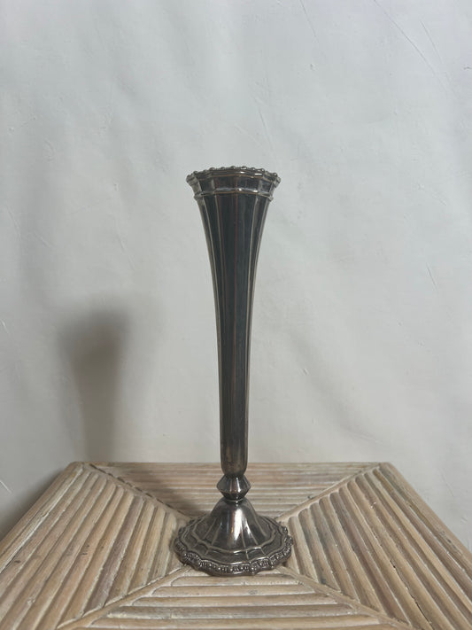 Antique Silver Avon Bud Vase