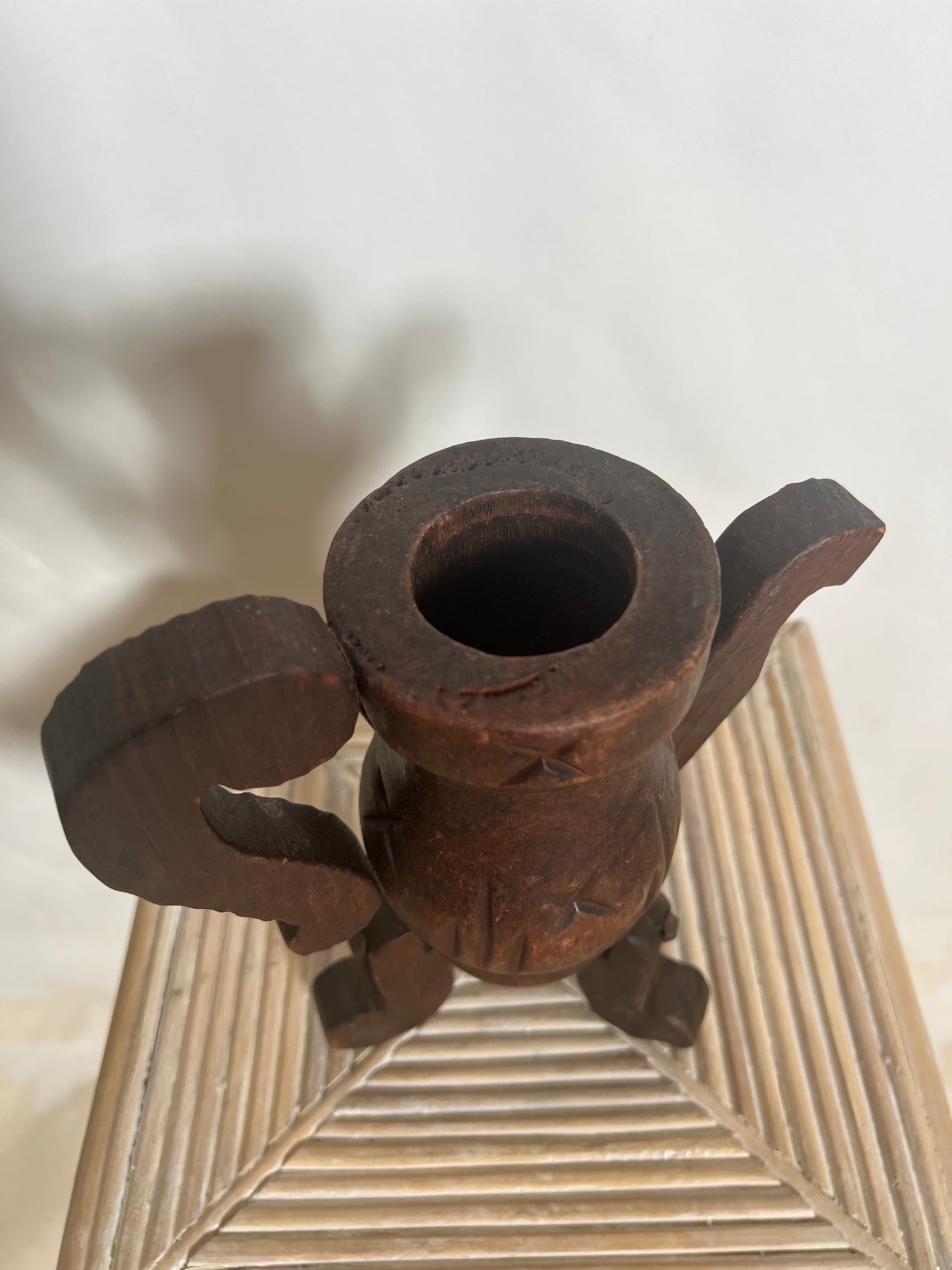 Primitive Wooden Teapot