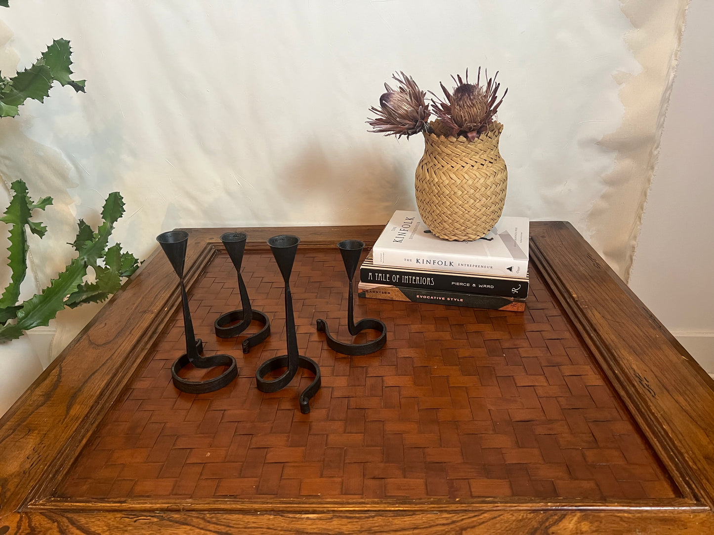 Rustic Square Wood Coffee Table with Drawers