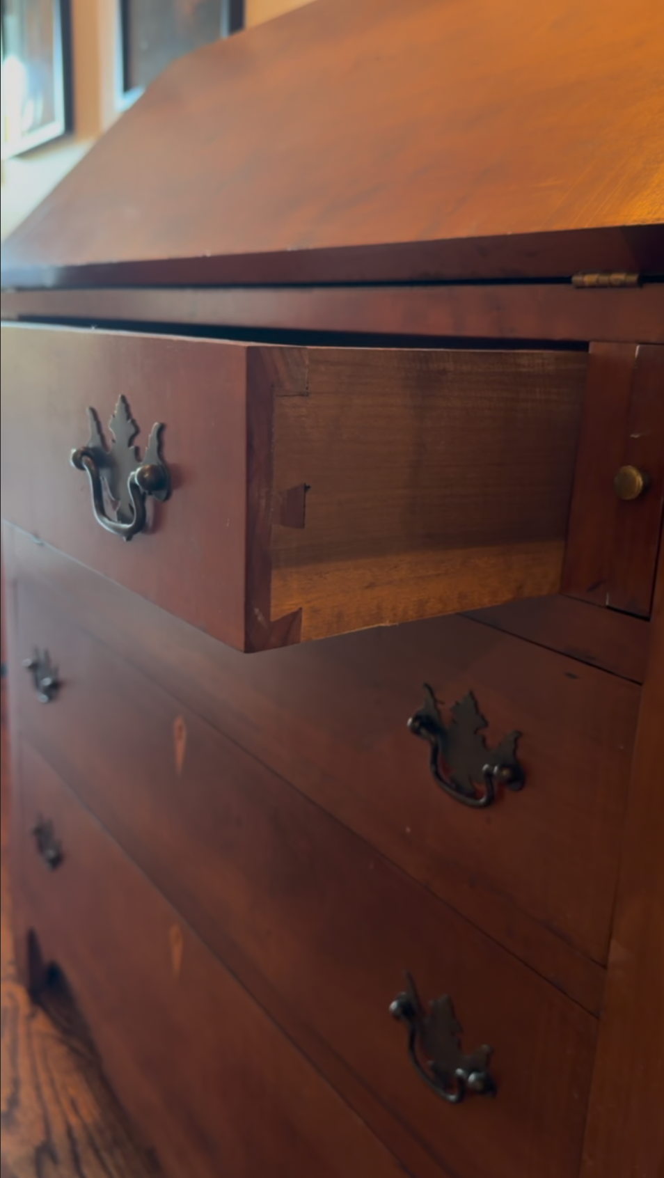 19th-Century Slant-Front Secretary Chest, c. 1850–1880